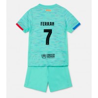 Maglie da calcio Barcelona Ferran Torres #7 Terza Maglia Bambino 2023-24 Manica Corta (+ Pantaloni corti)